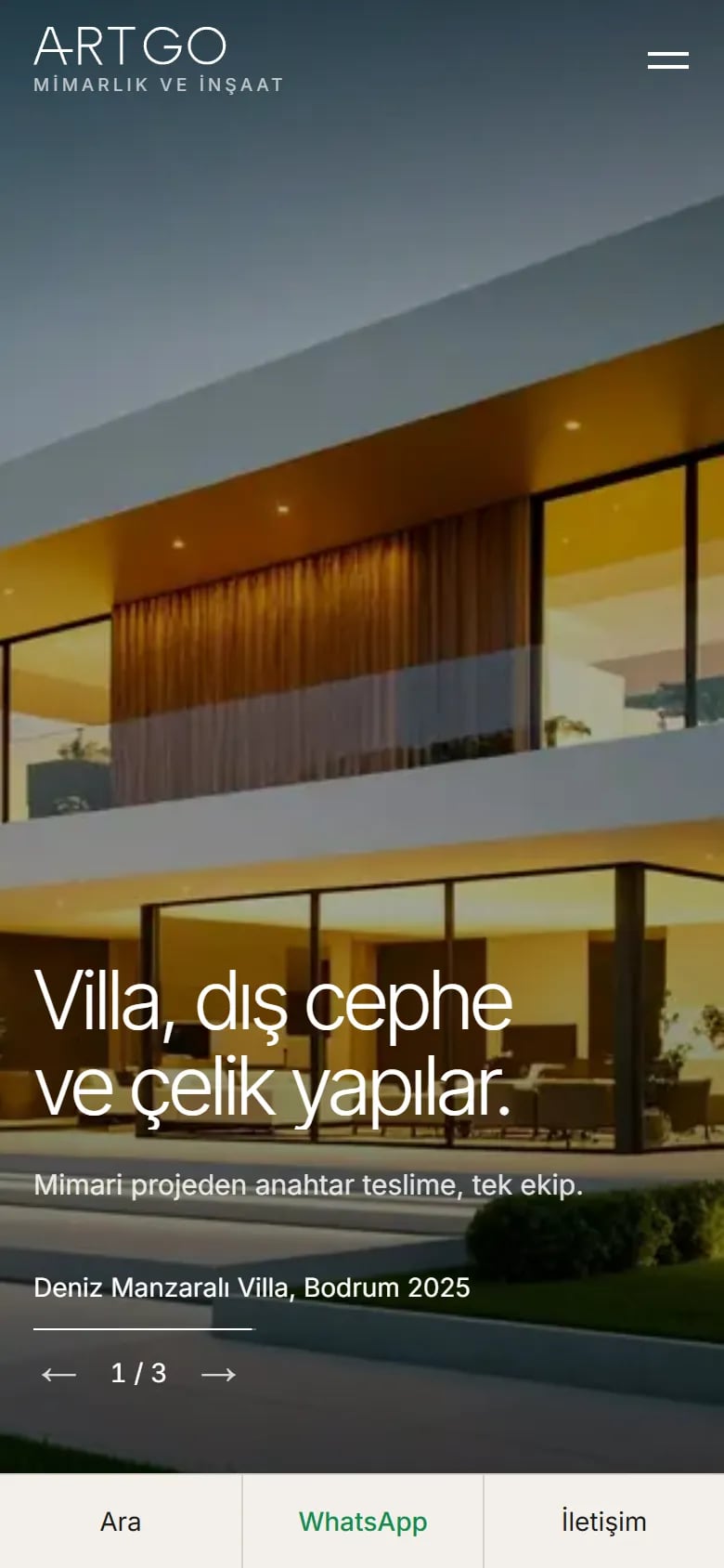 Artgo Mimarlık — Home page