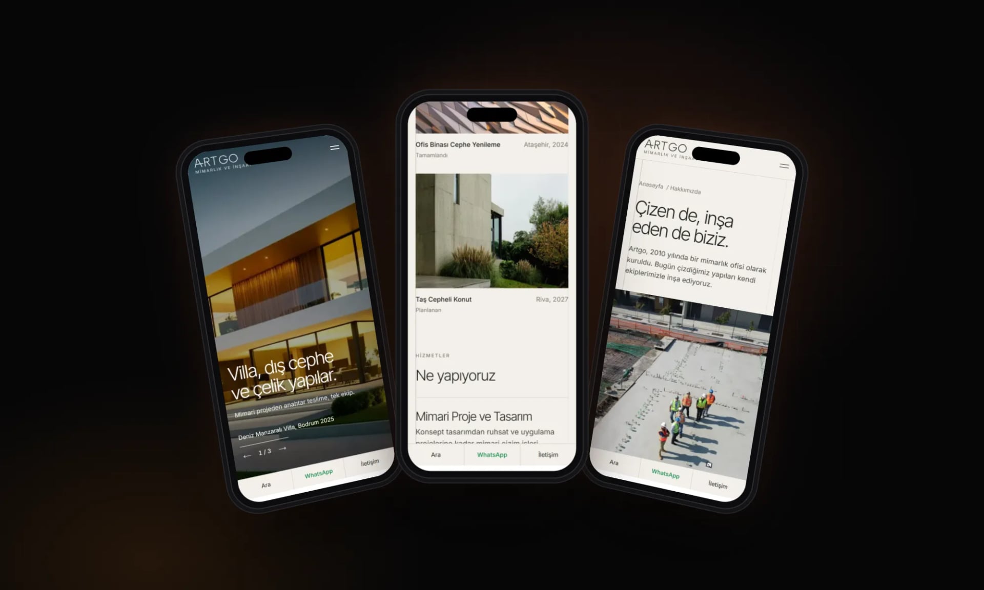 Artgo Mimarlık — On mobile