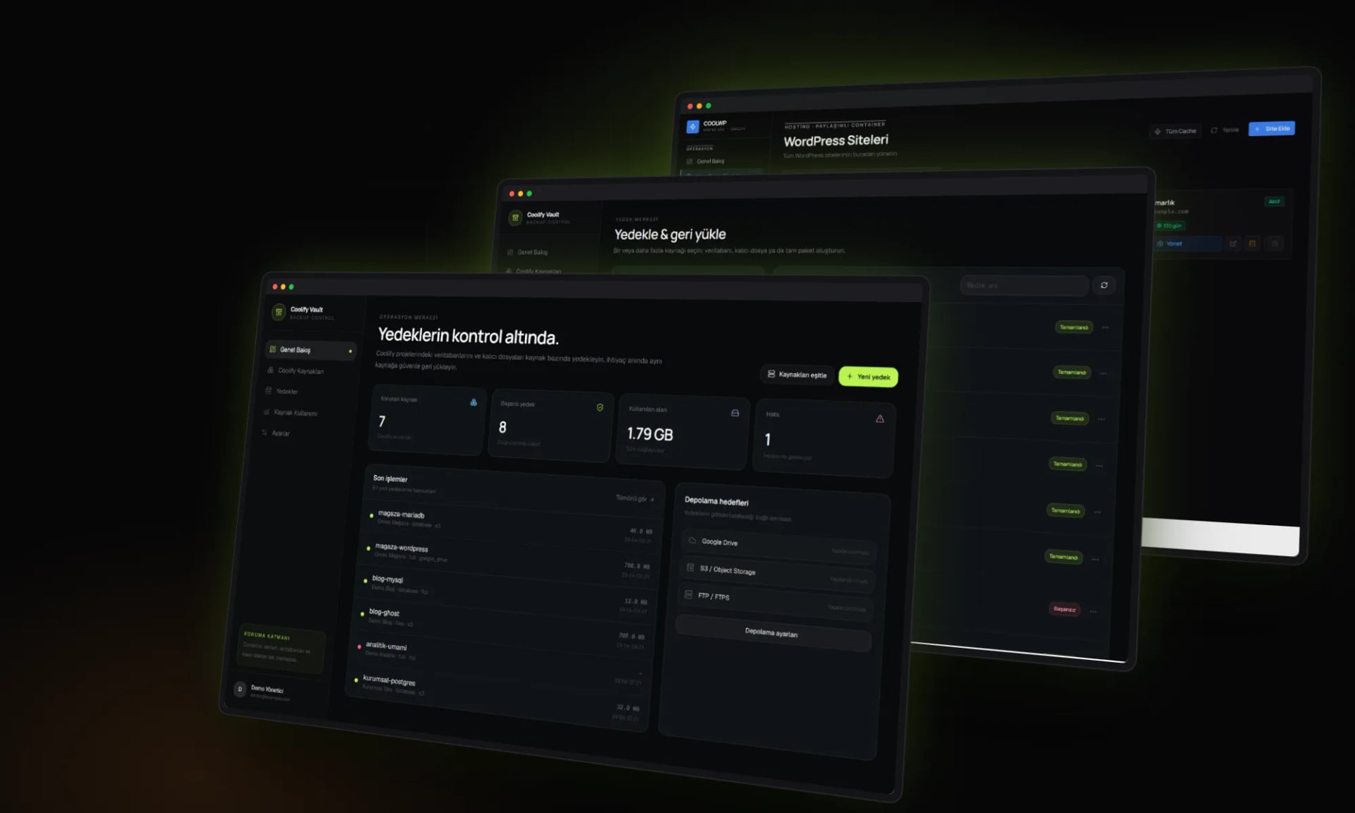 canturan.dev — Sections and inner pages