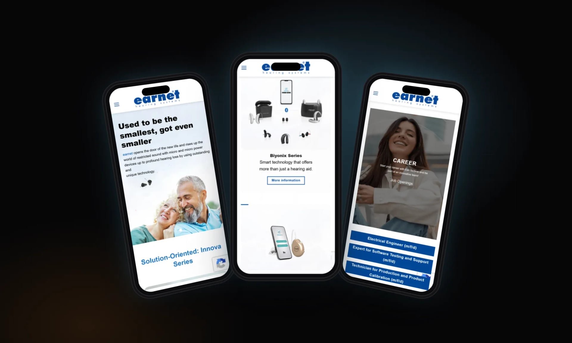 Earnet Hearing — On mobile