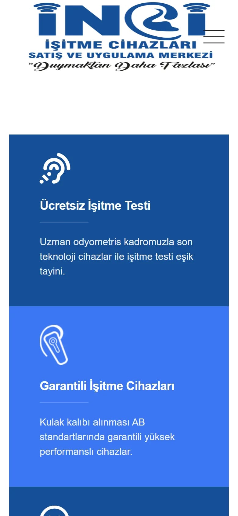 İnci İşitme — Home page