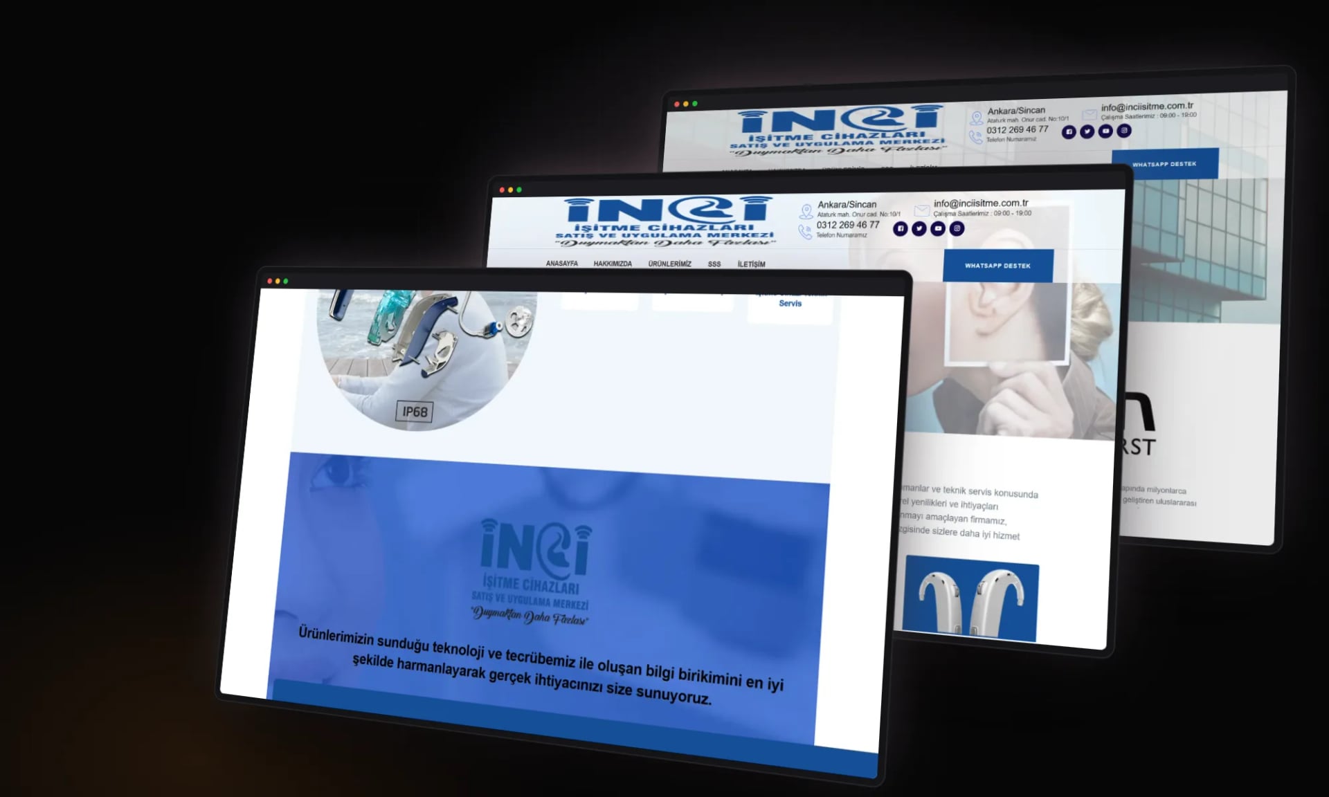 İnci İşitme — Sections and inner pages