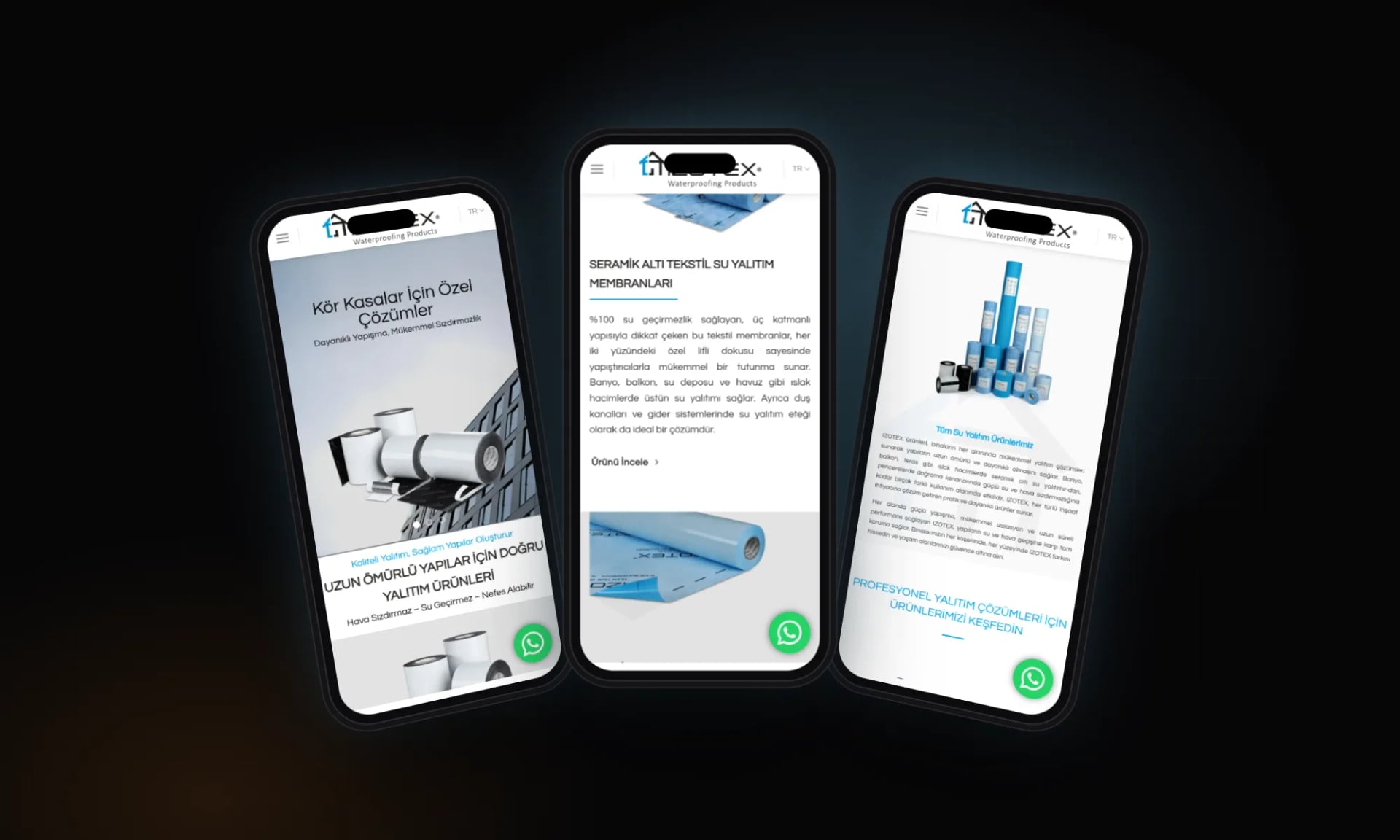 İzotex — Auf dem Smartphone