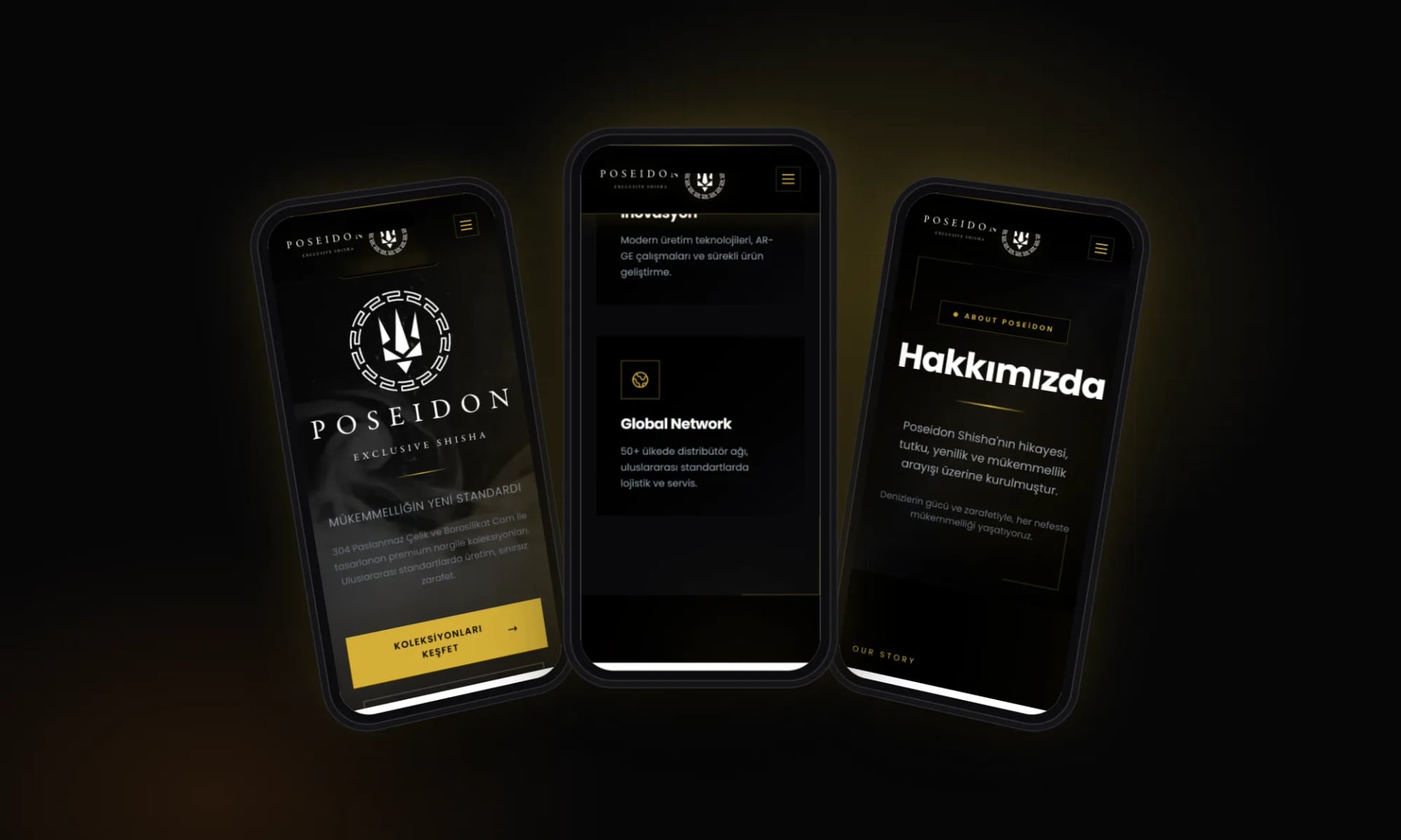 Poseidon Shisha — Auf dem Smartphone
