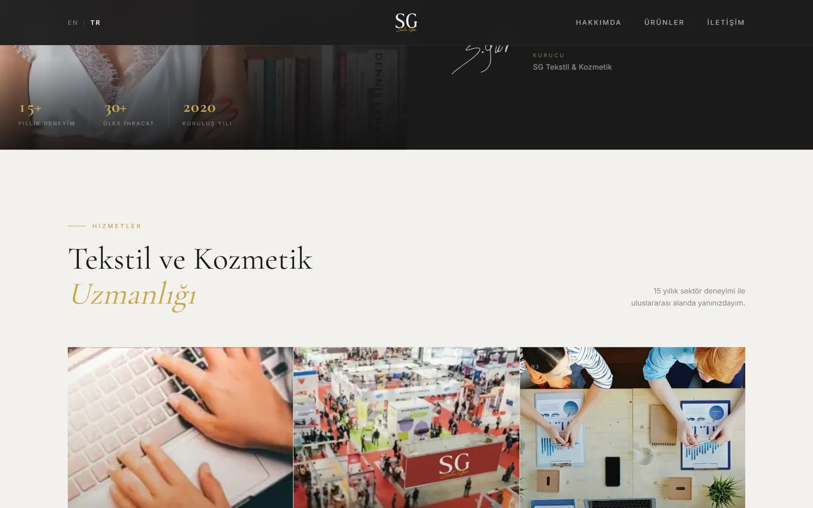Seda Gür — Sections and inner pages