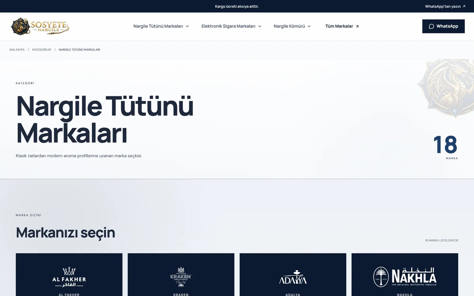 Sosyete Nargile — Sections and inner pages