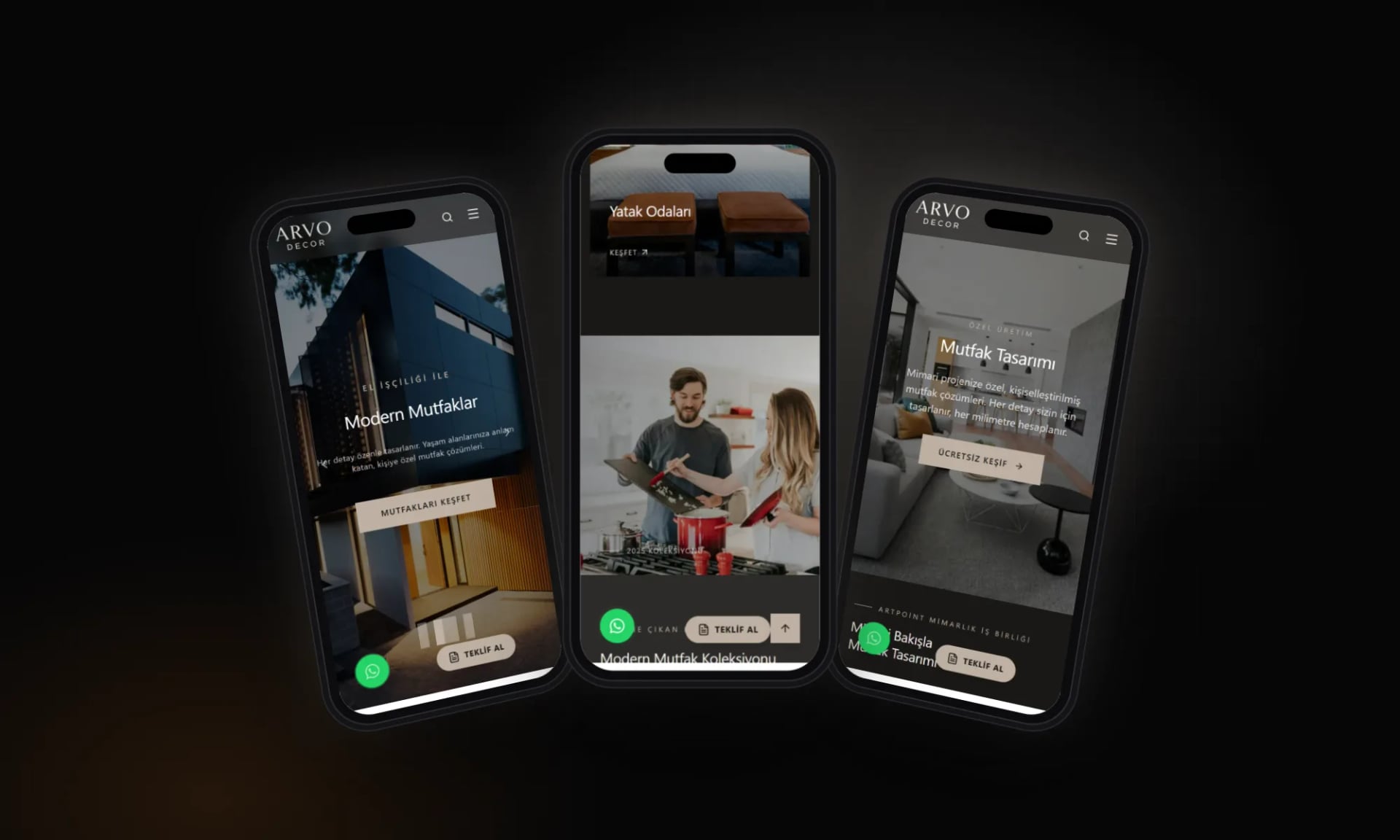 Arvo Decor — On mobile