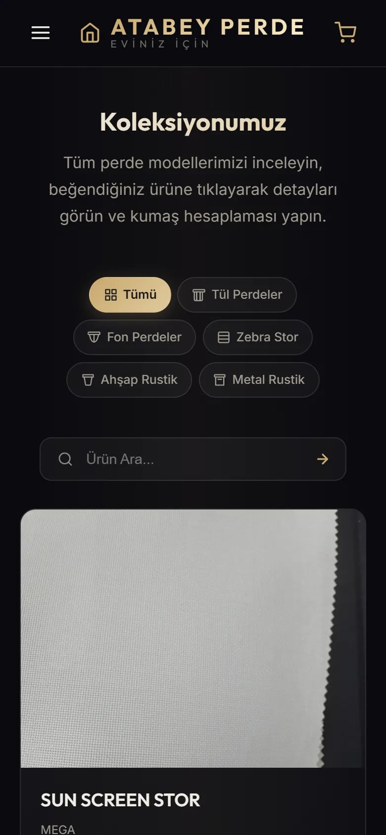 Atabey Perde — Home page