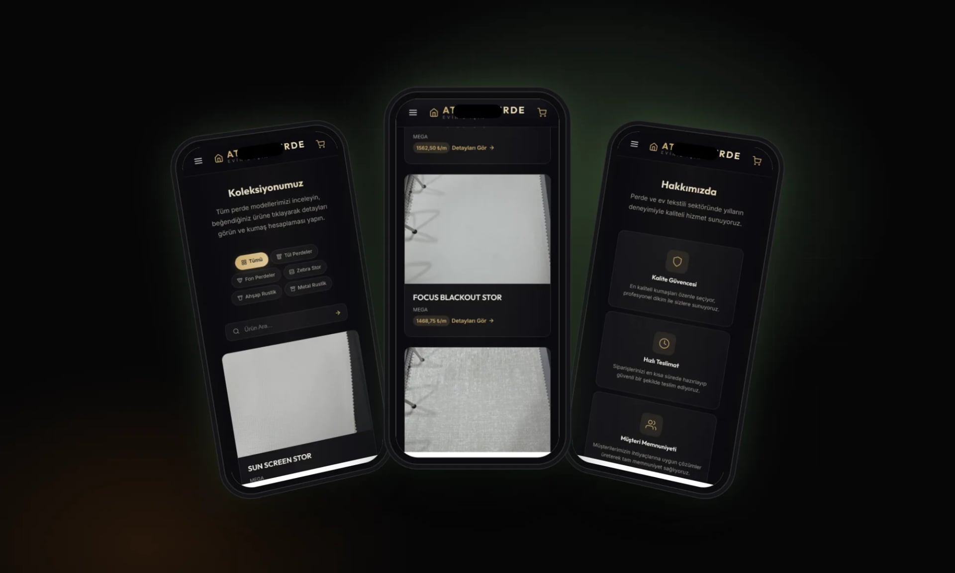 Atabey Perde — On mobile