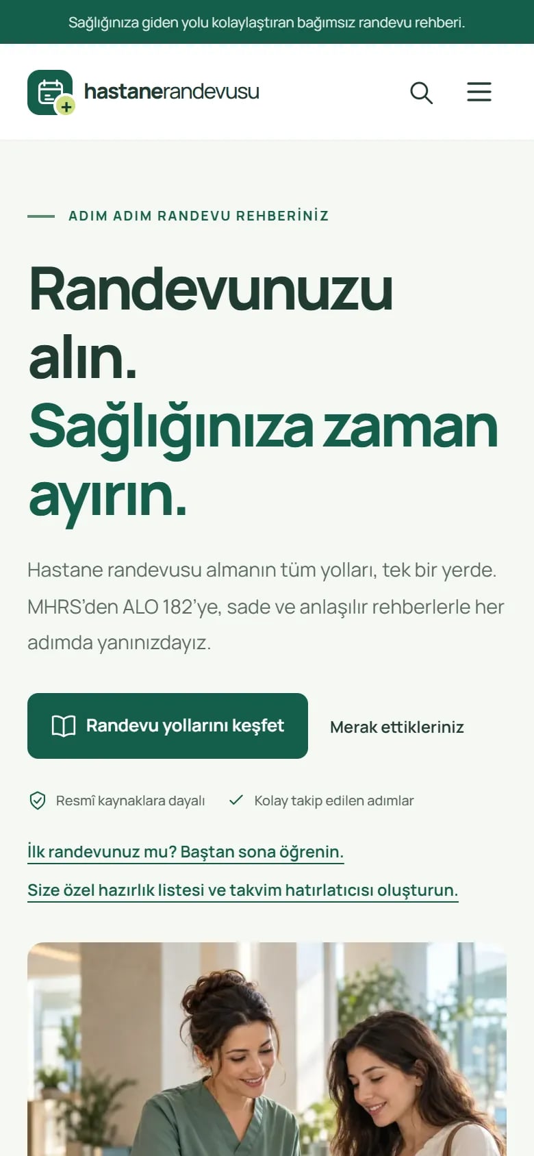 Hastane Randevusu Rehberi — Home page
