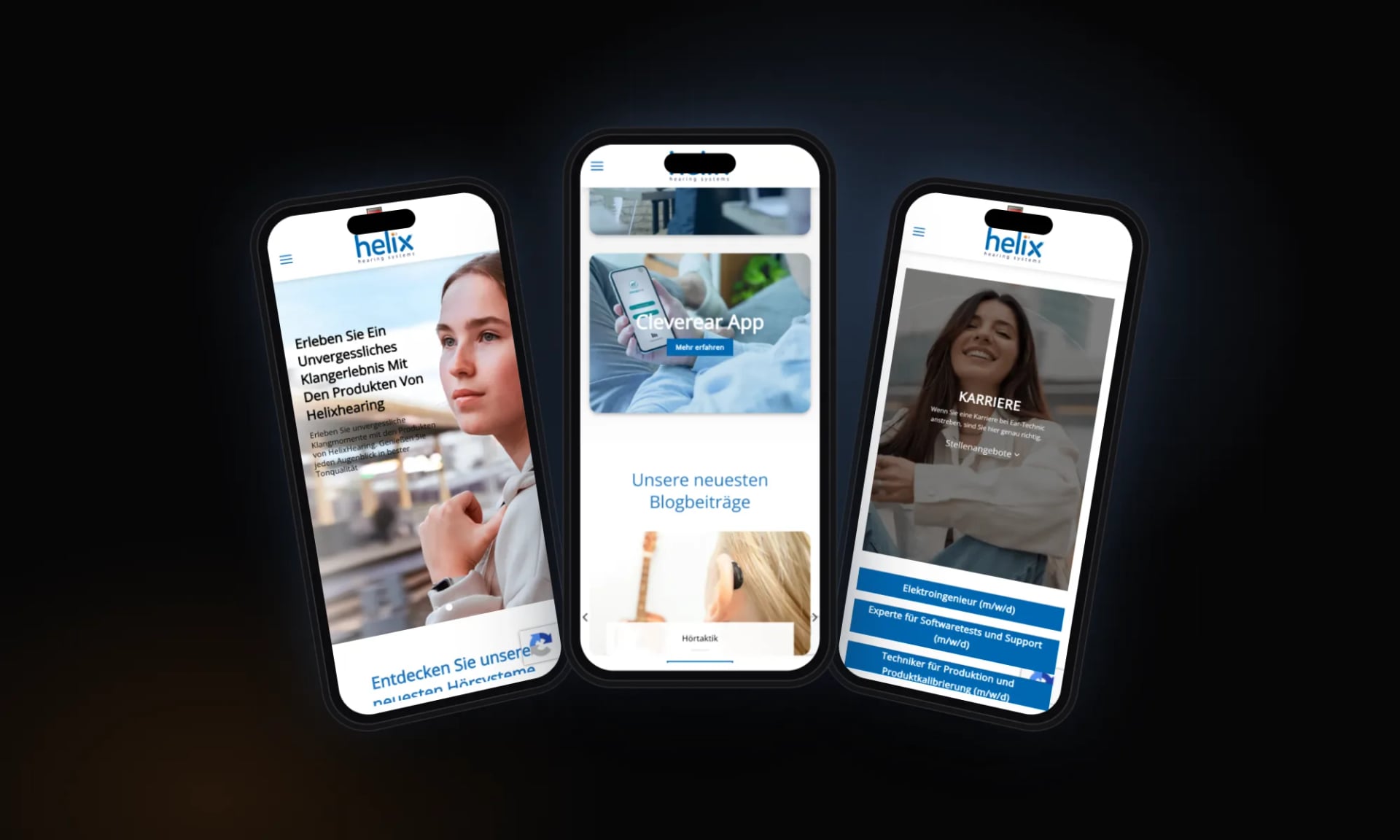 Helix Hearing — On mobile