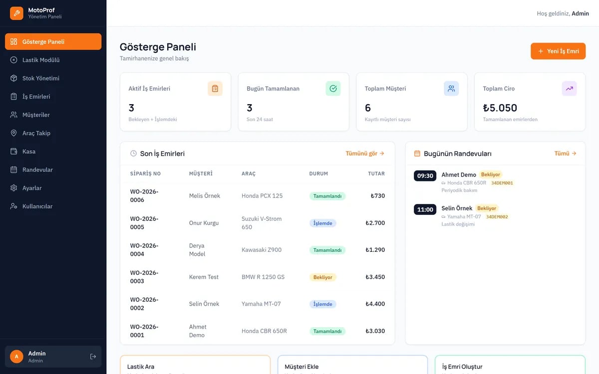 MotoProf — Home page