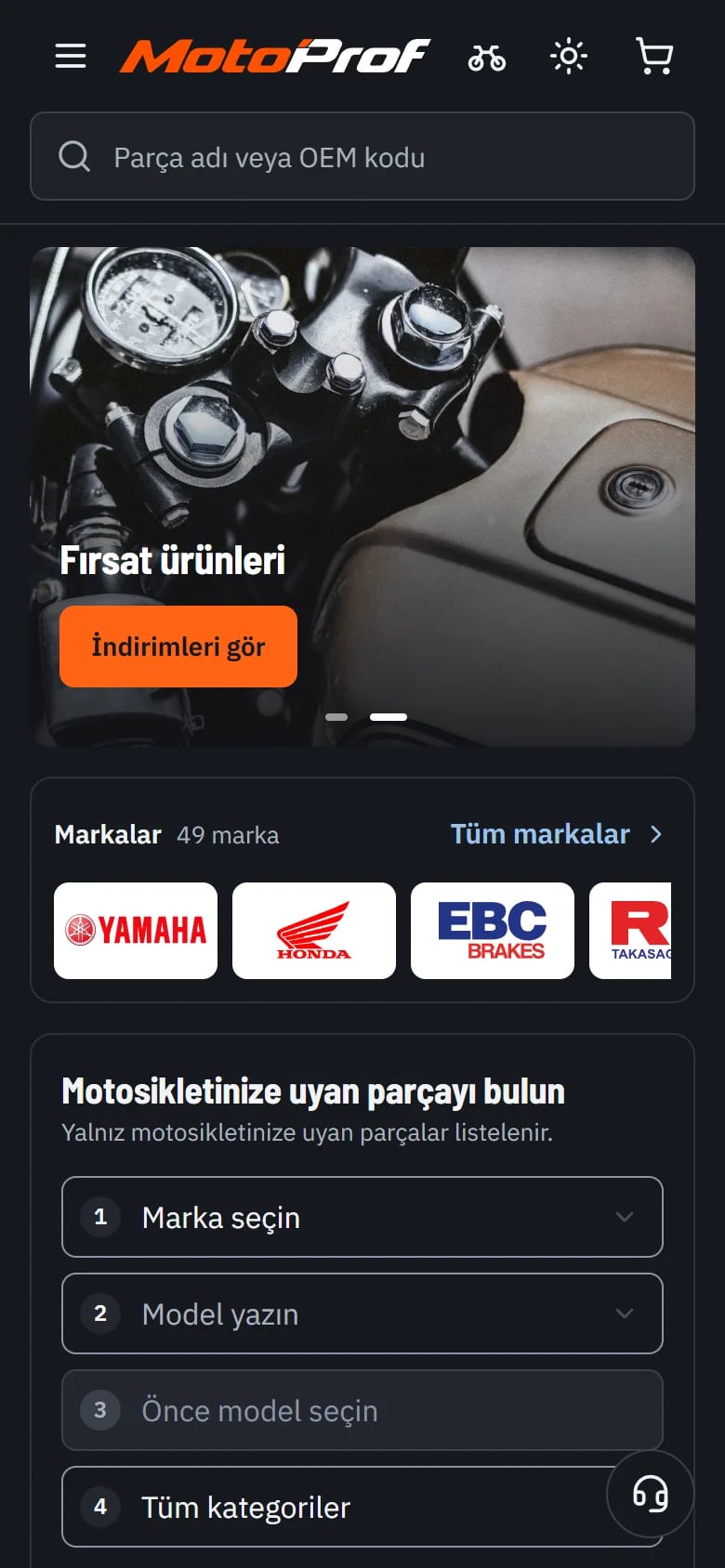 MotoProf — Home page