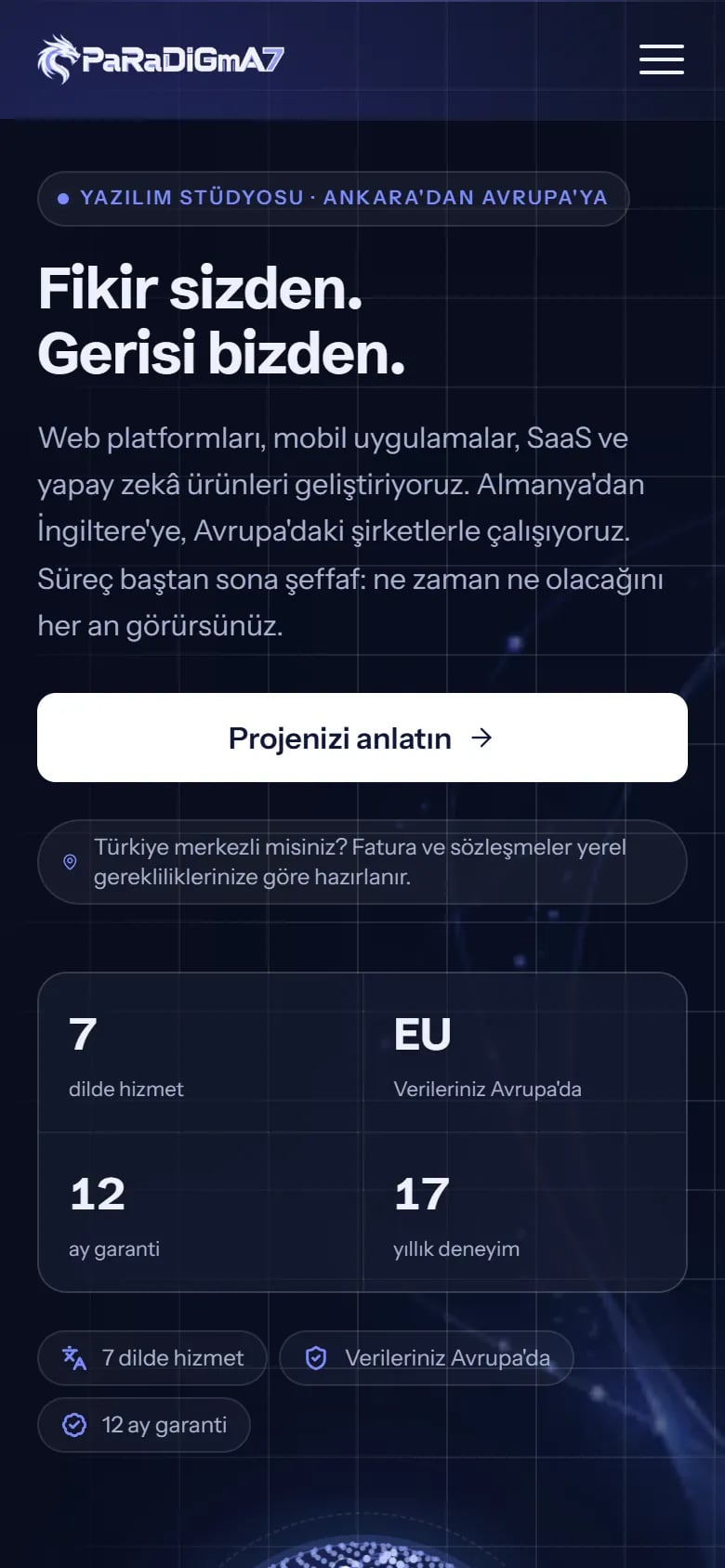 Paradigma7 — Home page