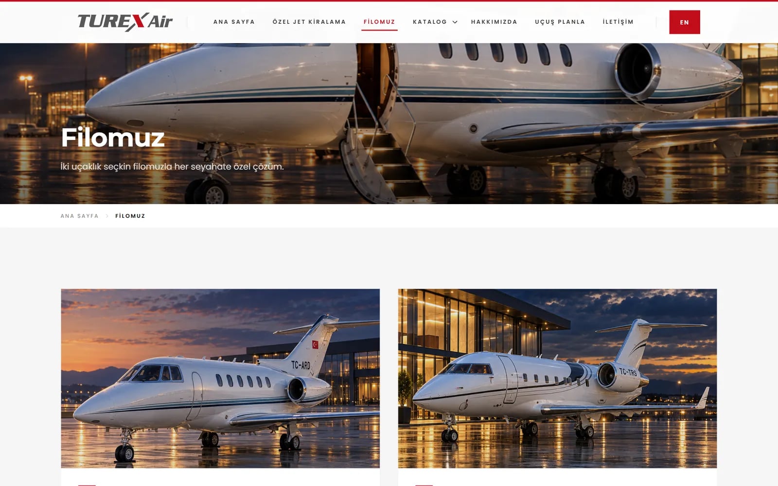 Turex Air — Sections and inner pages